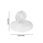 Silicone Air Pump Cylinder Holder with Suction Cups (Secure Tank Mount, Oxygen Pump Bracket)