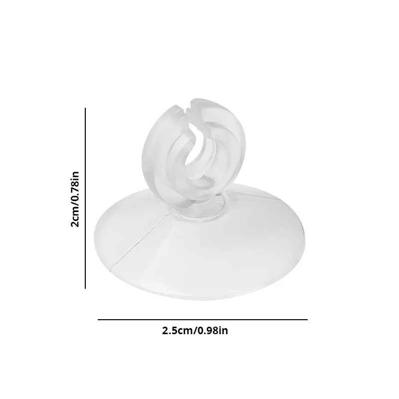 Silicone Air Pump Cylinder Holder with Suction Cups (Secure Tank Mount, Oxygen Pump Bracket)