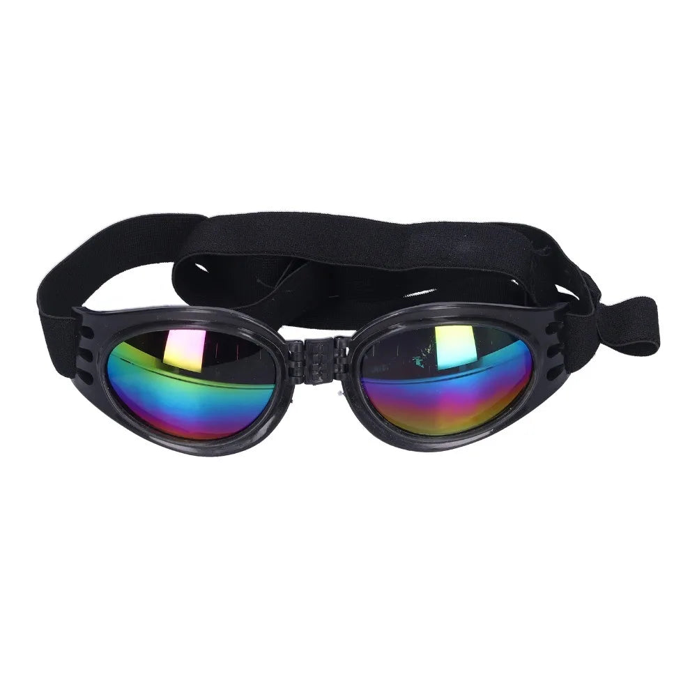 Foldable Dog Sun Goggles (UV Protection, Windproof, Adjustable)