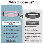 No-Subscription GPS Pet Tracker with Adjustable Collar - Long-Lasting Battery Locator for Puppies, Kittens & Dogs