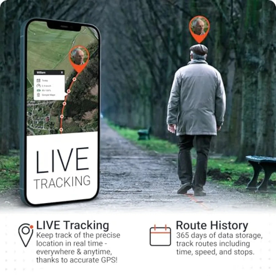 PAJ Allround Finder 4G GPS Tracker for Cars, Motorcycles & Seniors with SOS