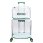 Pet Outdoor Suitcase Portable Car Mounted Double-layer Transparent Breathable Cat and Dog Tour Cat Bag