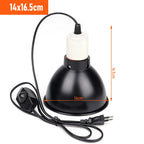300W E27 Reptile Lamp Set Illumination 100-240V UVB Heating Lamp Bracket Pet Light Bulb Bracket Lampshade Emission Lamps Reptile