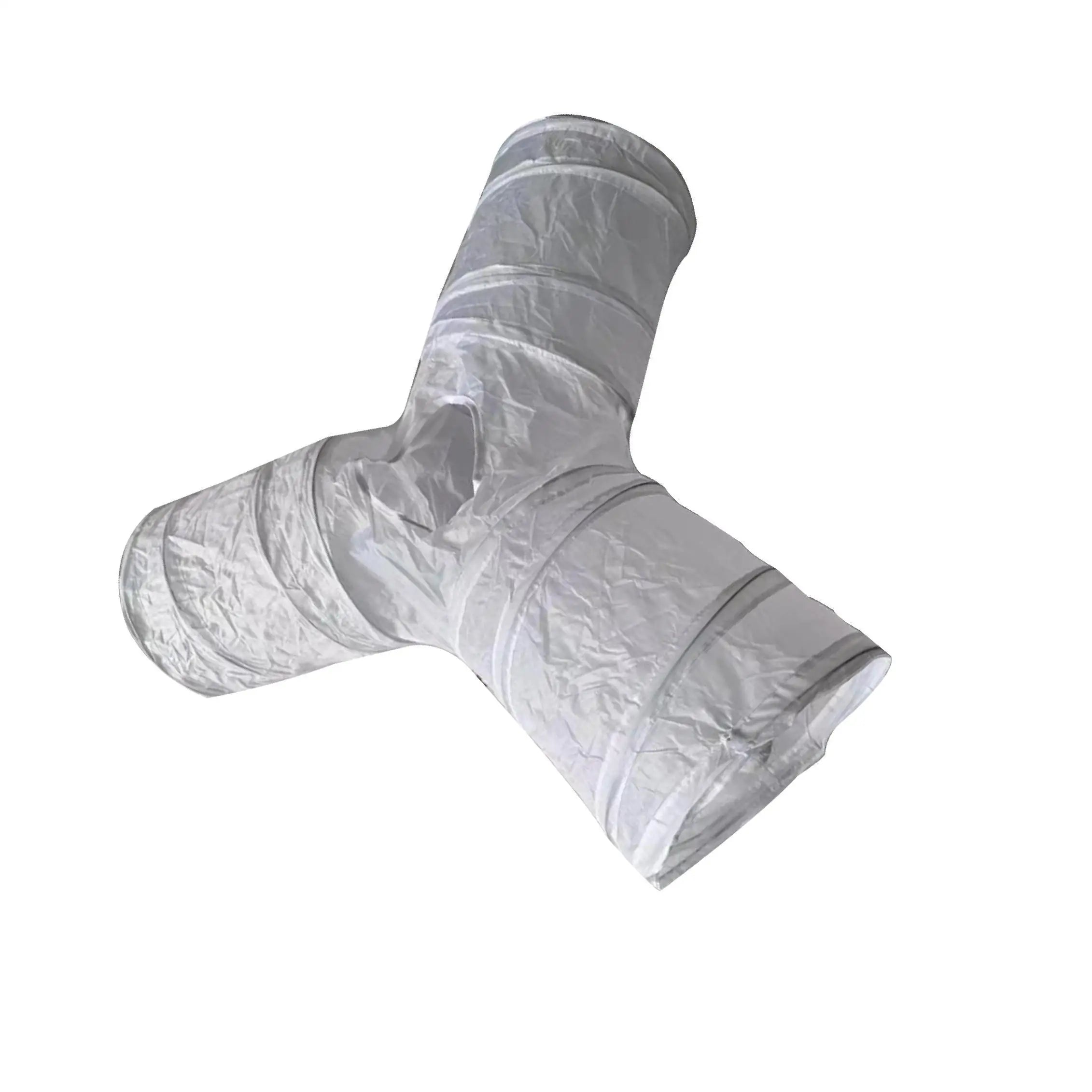 Y-Shape Cat Tunnel Tube with Play Ball — Foldable Training Kitten Toy Tunnel Set