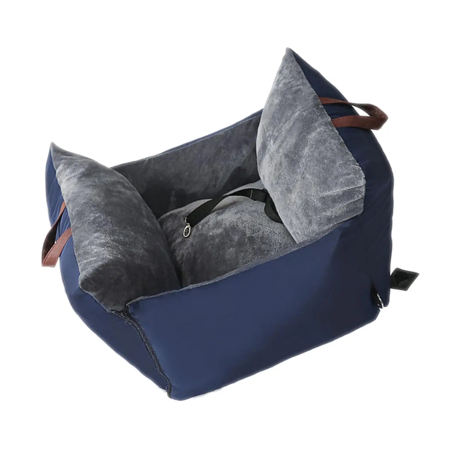 Lightweight Dog Cat Booster Car Seat (Armrest Box, Leash, Small Dogs)