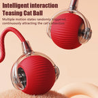 Smart Auto-Rolling Ball Cat Toy with Mouse Tail — Rechargeable Electric Training & Chase Toy