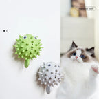 2-Pack Catnip Pufferfish Ball Cat Toys with Dust Cover — Boredom-Relief Teeth Grinding Toy for Kittens