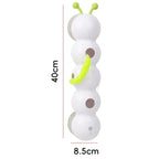Smart Whack-a-Mole Caterpillar Cat Toy — Motion Sensor Feather Teaser for Indoor Cats