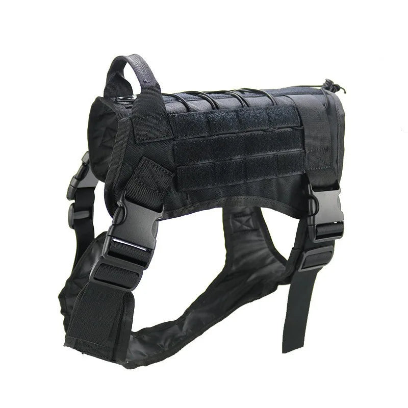 Tactical Camouflage Dog Vest Large Dog Outdoor Training Chest And Back Set Explosive Charge Leash Military Police Dog Equipment