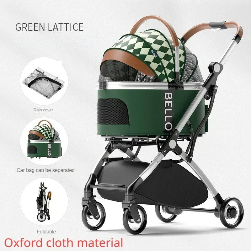 Pet strollers Aluminum tube trolley pet bag separate cat dog car car travel tourist car foldable stroller dog puppy stroller