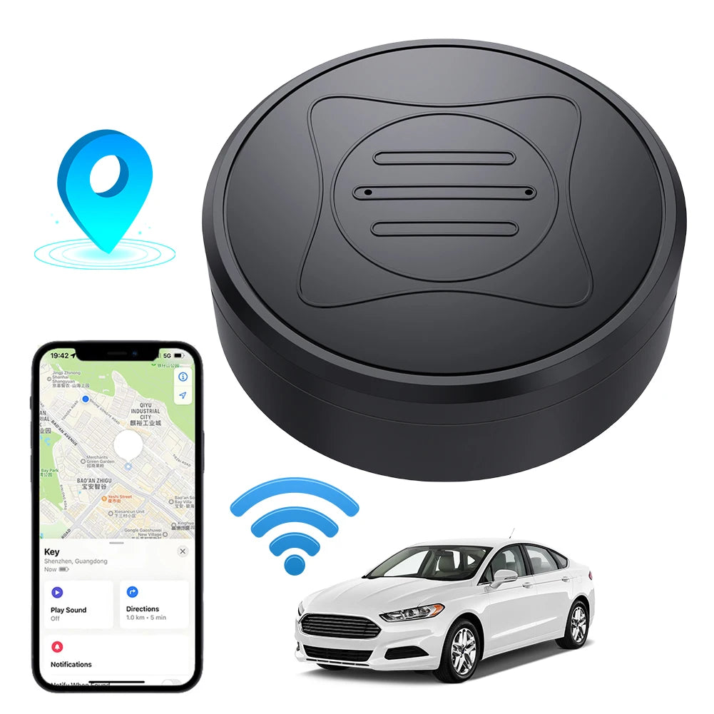 Mini Magnetic Real-Time GPS Tracker - Anti-Loss Tracking Device for Pets, Vehicles, Kids, Bags & Wallets