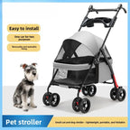 Pet Stroller Dog Cat Travel Light Foldable Outdoor Lightweight Portable Small Dog Cart Pet Trolley Pet Stroller Outdoor Pet Car