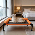 Raised Cooling Pet Cot for Small Dogs (Washable)