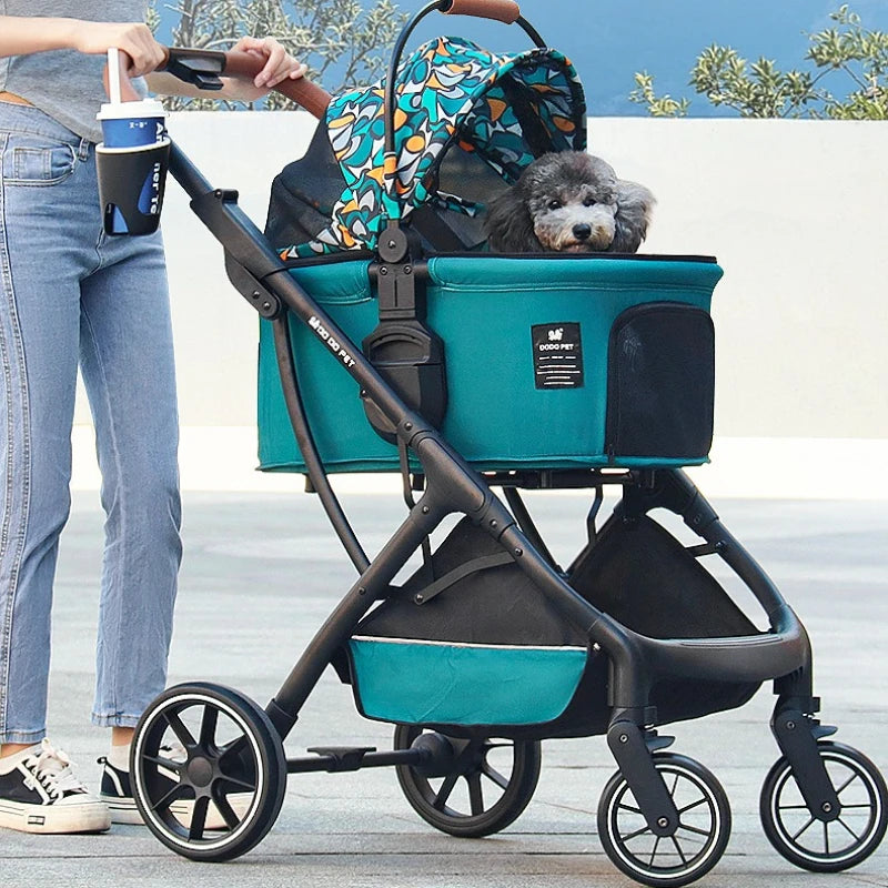 Dodopet Pet Stroller Outdoor Travel Foldable Small Medium Dogs Cats Stroller for Dog Pet Stoller Dog Stroller Dog Trolley