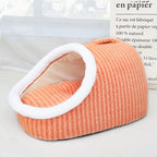 Portable Cartoon Striped Pet Bed (All-Season)