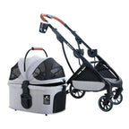 2025 2-in-1 Pet Stroller & Carrier for Small Pets - Lightweight Detachable Foldable Cart - Portable Travel System for Dogs Cats