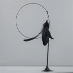 Suction Cup Feather & Bell Cat Teaser Wand