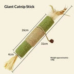 Natural Wood Knotweed Cat Teething Stick Set with Raffia & Sisal Rope