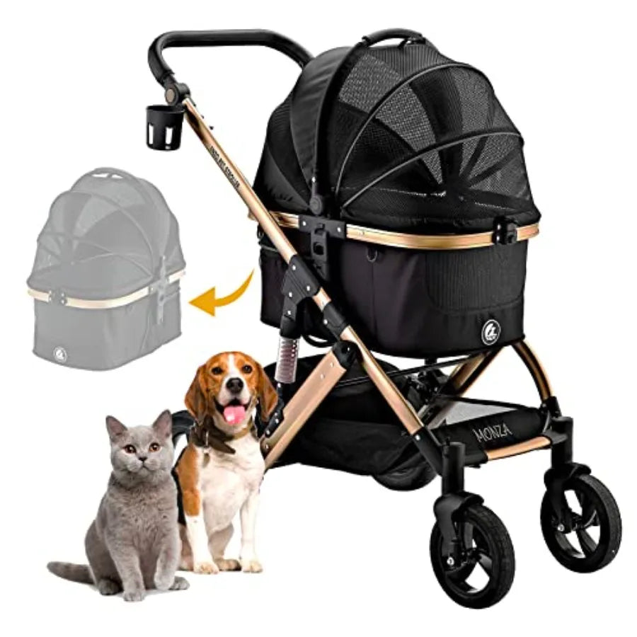 Monza Luxury 3-in-1 Stroller Travel Carrier Car Seat for Pets