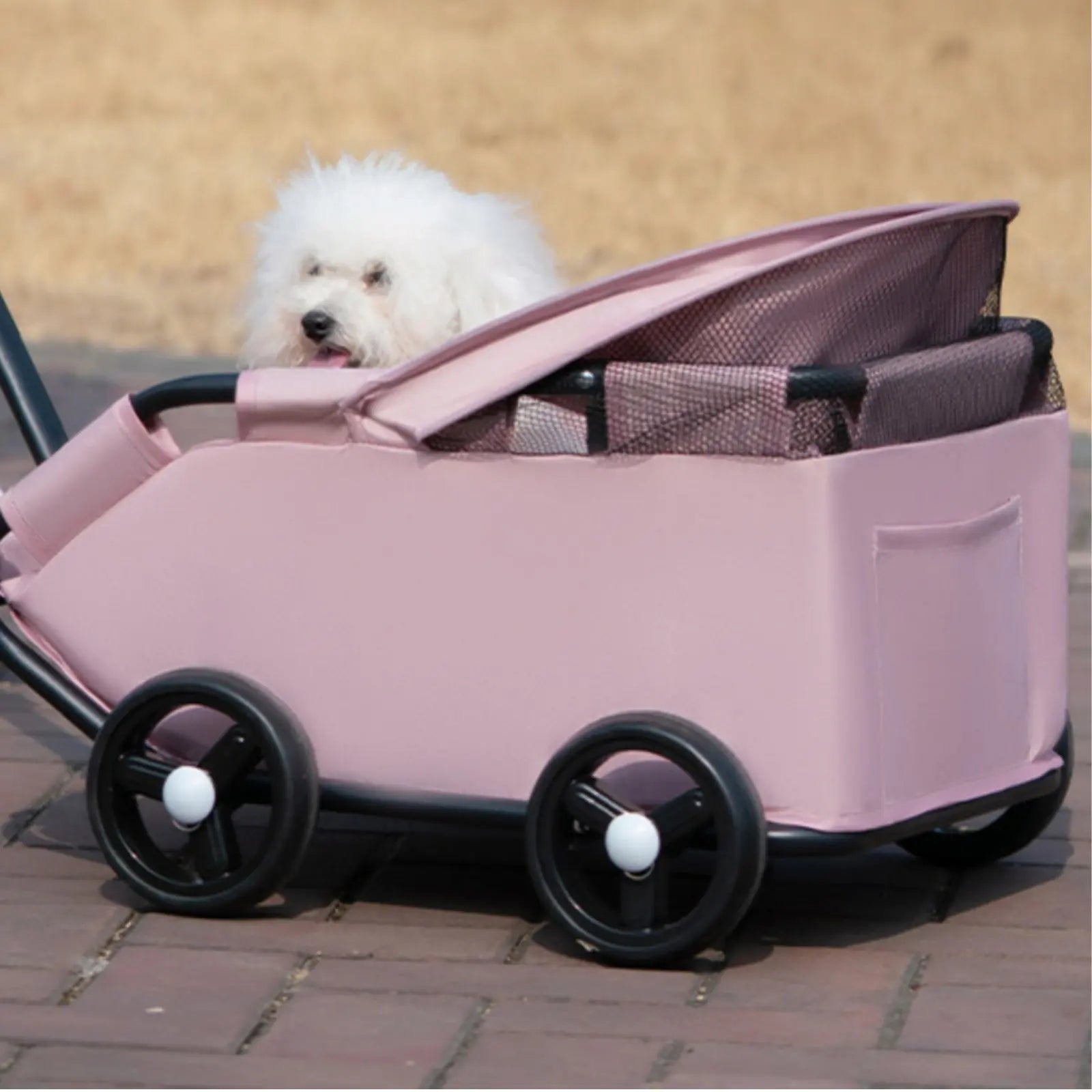 Small Pet Stroller Outdoor Use Foldable Pet Stroller for Cats, Park