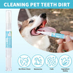 Pet Teeth Cleaning Pen with Soft Brush Dental Gel for Dogs & Cats Tartar Control Fresh Breath Soothes Gums Mild Formula 3pcs/box