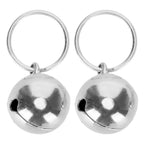 2pcs Gold Silver Tone Pet Wear Charm Color Stable Surface Polished Dog Hanging Bell Long Lasting Luster Glossy Finished