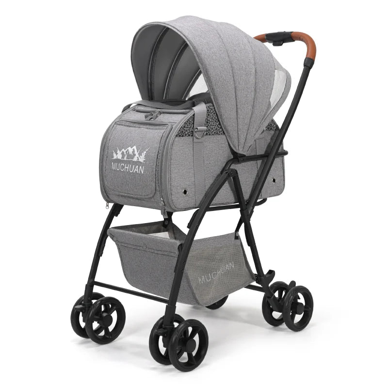 2-in-1 Pet Stroller Backpack (Foldable)
