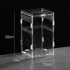 Durable Acrylic Reptile Habitat Anti-Escape Multiple Size Lizard Breeding Box Clear Arboreal Spider Feeding Case for Chameleon