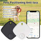 Mini Bluetooth Pet Tracker Compatible with Apple Find My - Anti-Loss GPS Locator for Cats & Dogs (iOS & Android)