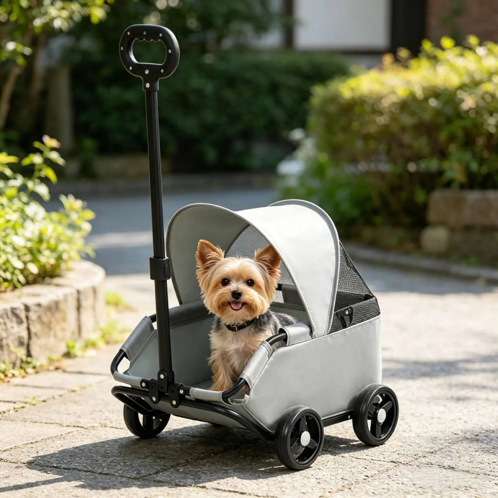 Small Pet Pet Carriage With Sun Sun Shade Lightweight Feline Pet Carriage Pet Outing Carriage Spacious Interior for Outdoor