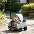 Small Pet Pet Carriage With Sun Sun Shade Lightweight Feline Pet Carriage Pet Outing Carriage Spacious Interior for Outdoor