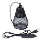 Reptile Heat Lamp Shade Pet Heater Guard Timeable Heat Lamp Anti-Scalding Preservation Infrared Ceramic Heat Lamp Lizard Turtle