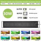Full Spectrum Aquarium LED Light with Remote (30–60cm, IP68, Color & Brightness Control, Plant Grow)