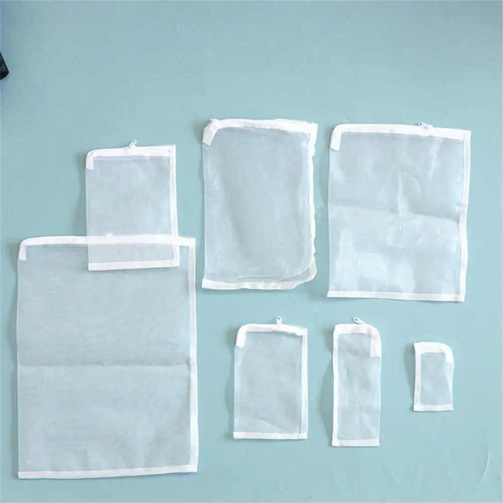 Aquarium Filter Net Bags (5-Pack, 100 Mesh Nylon, Bio Ball & Carbon Media, Pond & Tank)