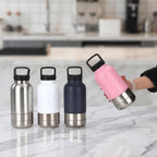 3 in 1 Stainless Steel Pet Water Bottle 32Oz Detachable Dog Drinking Bottle Large Capacity Multi-layered Pet Food Bottle Hiking