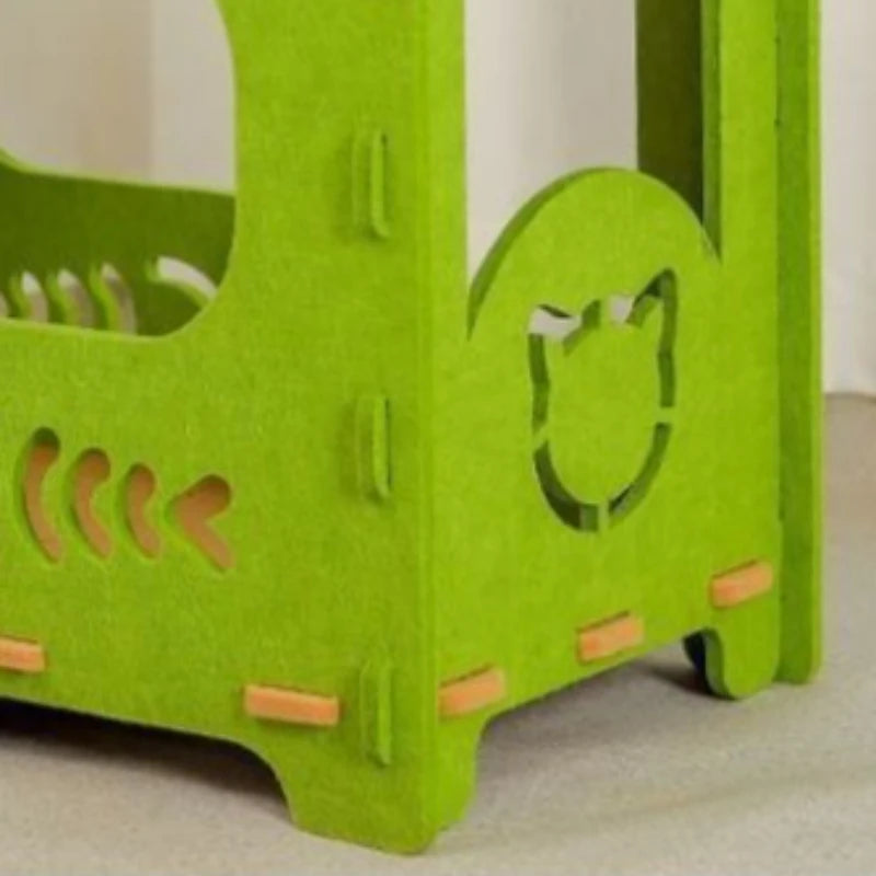 Two-Layer Tree Hole Cave Bed for Cats & Dogs (Eco-Friendly)