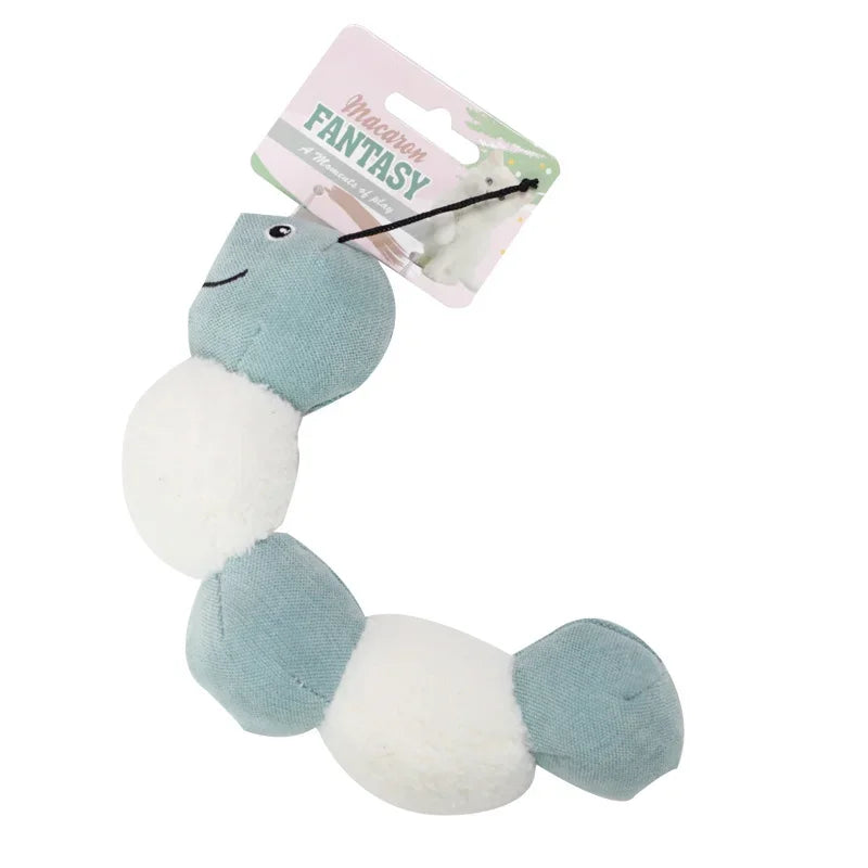 Catnip Plush Pig Caterpillar Cat Toy — Bite-Resistant Interactive Pet Mint Chew Toy