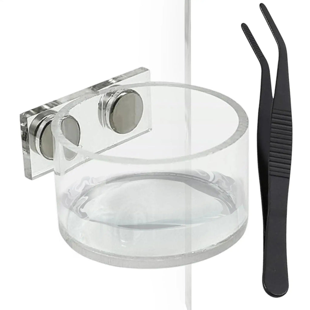Magnetic Feeding Dish For Jumping Spiders, Small Water & Food Bowl Set, Terrarium Dish For Mantis Tarantula Small Reptiles