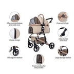 Factory Direct Portable 2-in-1 Puppy Foldable Dog Pet Stroller For Travel & Carrying Direct From Manufacturer