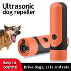 Mini High-Power Ultrasonic Dog Repeller & Anti-Bark Training Device - Long-Distance Outdoor Self-Defense Tool