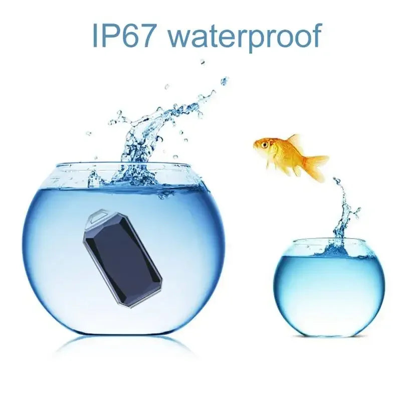 IP67 Waterproof WiFi GPS Pet Collar Tracker with LED Light - Anti-Loss Locator for Dogs, Pets & Kids
