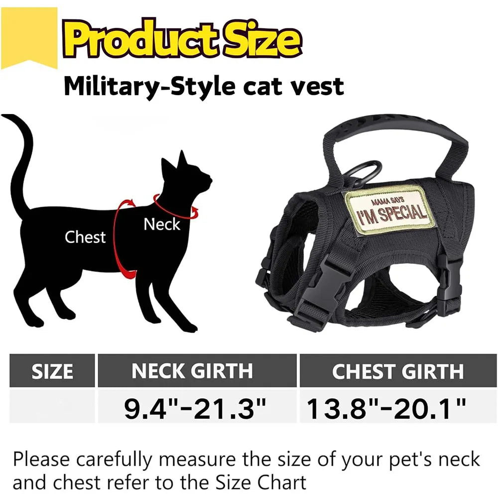 Tactical Pet Harness with Leash