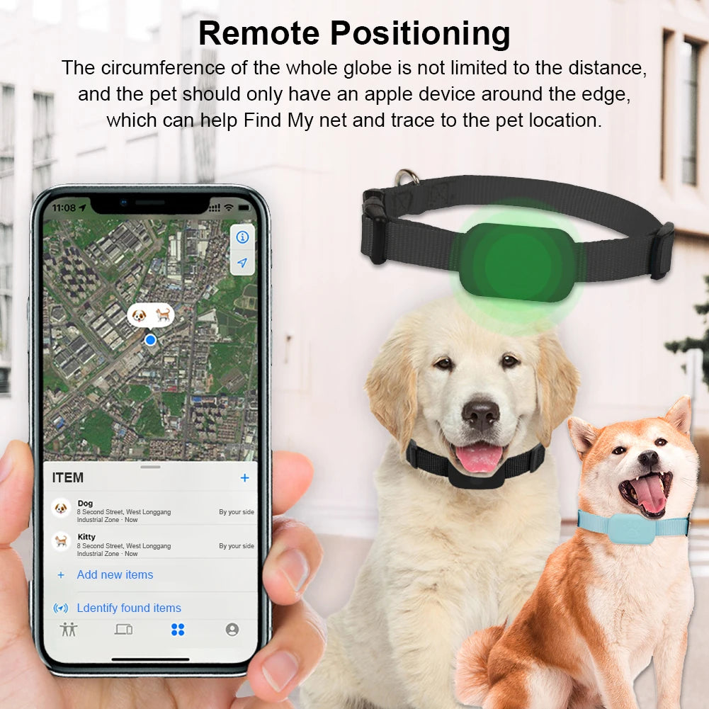 Waterproof Dog GPS Tracker with Movement Alert & Anti-Loss Alarm - iOS & Android (1 or 2 Pack)