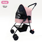 Foldable Lightweight Pet Stroller Outdoor Travel Cats Dogs Small Dogs Pet Trolley Stroller for Dog Pet Stoller Dog Trolley