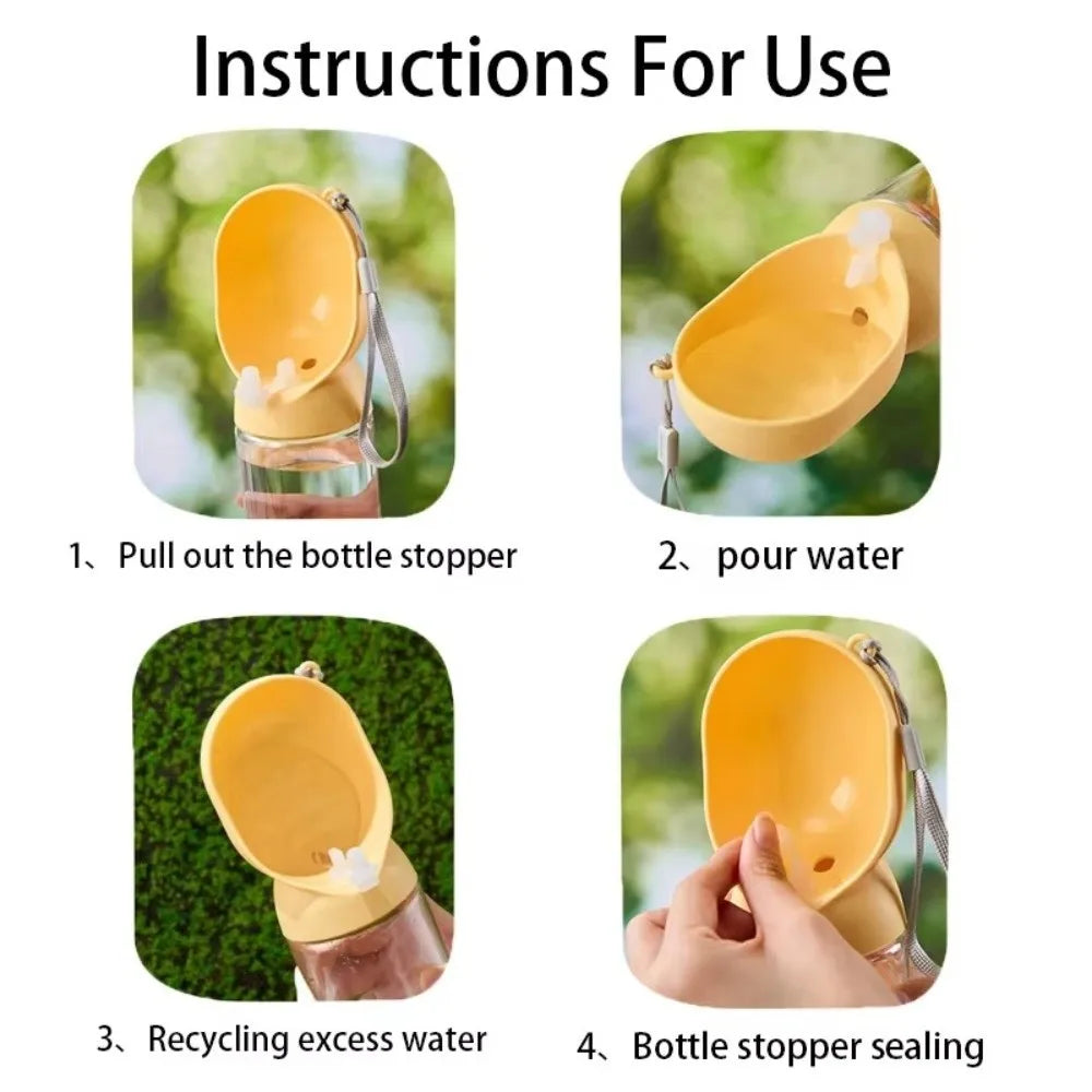 Dog Supplies Leakproof Dog Water Bottle Walking Puppy Large Capacity Dogs Bowl Dogs Feeder Bowl Outdoor