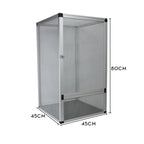 Reptile Terrarium Tall Landscape Ecological Tank Metal Mesh Door Breeding Cage Front Opening Reptile Rainforest Habitats