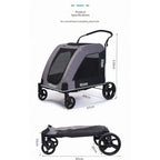 Pet Stroller for Multiple Pets, Lightweight Foldable Cat and Dog Carrier, Portable Pet Travel Stroller, Durable and Easy to Use