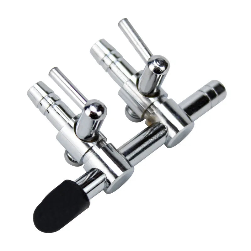 Stainless Steel Aquarium Air Flow Splitter & Regulating Valve (Oxygen Pump Distributor, Adjustable)