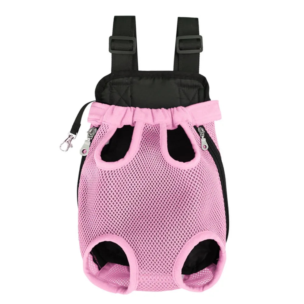 Adjustable Pet Backpack Double Shoulder Breathable Cat Carrier Bag Dog Carrier Backpack for Small Dog Cat Outdoor Accessories
