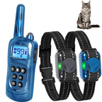 Lightweight Cat Training Collar with Remote — Waterproof Shock Collar for Small to Large Cats 5–15lbs+